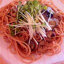 醤油バターが決め手　ヘルシー納豆となすのスパゲティ